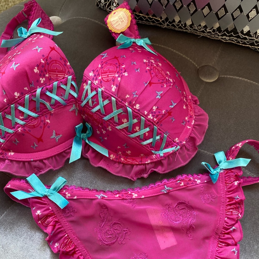 Brand New From France Soleil Sucré Lingerie Set